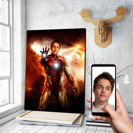 Portrete barbati - Portret personalizat - Iron Man