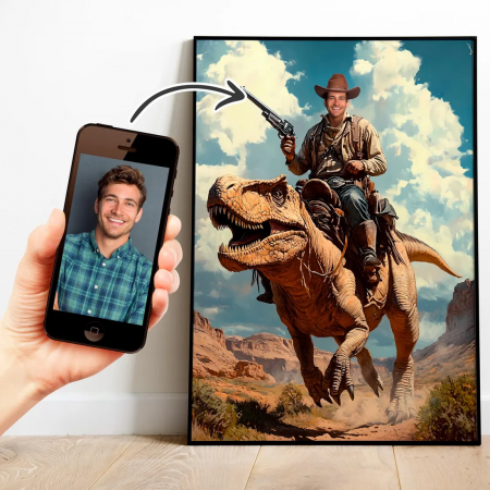 Portrete barbati - Portret personalizat - Jurassic Park