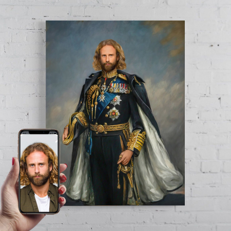 Portrete barbati - Portret personalizat - Duce