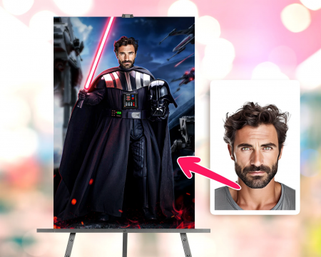 Portrete barbati - Portret personalizat - Darth Vader