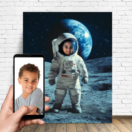 Portrete cu baieti - Portret personalizat - Micul Astronaut
