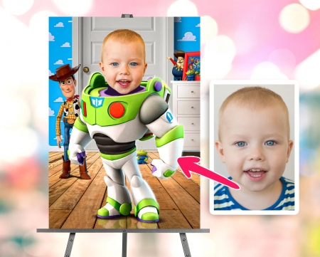Portrete cu baieti - Portret personalizat - Buzz Lightyear din Toy Story