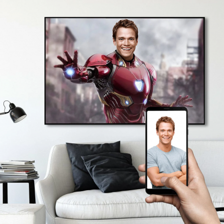 Portrete cu copii - Portret personalizat - Iron Man