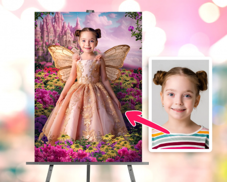 Portrete cu fete - Portret personalizat - Micuta Zana