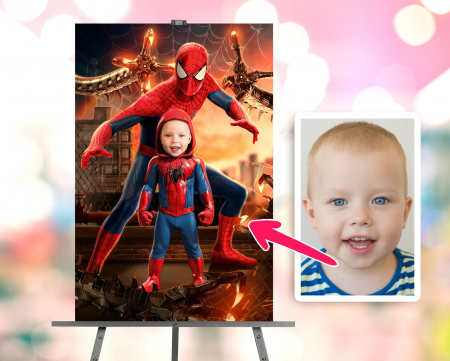 Portrete cu baieti - Portret personalizat - Spiderman