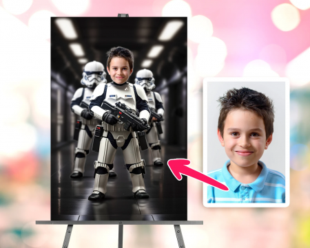 Portrete cu baieti - Portret personalizat - Stormtrooper