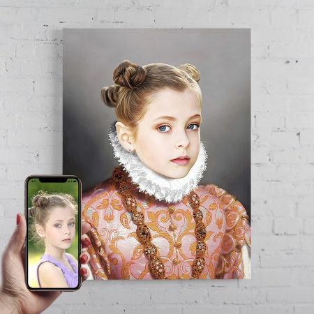 Portrete cu copii - Portret personalizat - Copila nobila