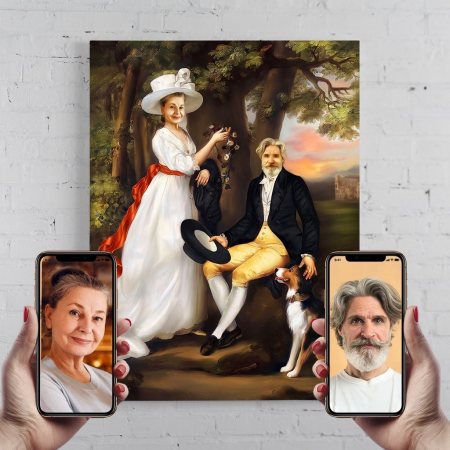 Portrete cupluri si familie - Portret personalizat - Cuplu nobil