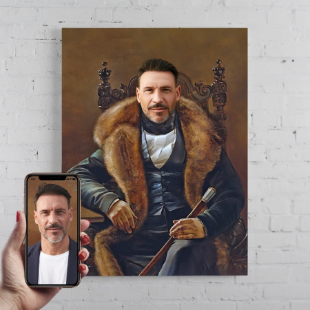 Portrete barbati - Portret personalizat - Duce