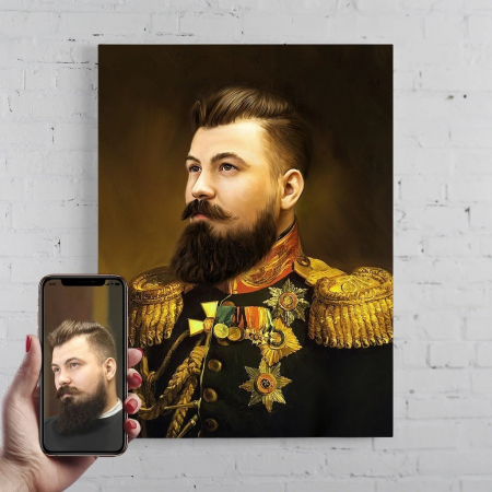Portrete barbati - Portret personalizat - GENERAL DIN IMPERIUL RUS