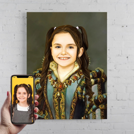 Portrete cu copii - Portret personalizat - mica Ducesa