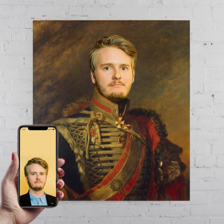 Portrete barbati - Portret personalizat - PRINT DIN IMPERIUL RUS