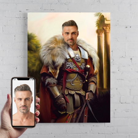 Portrete barbati - Portret personalizat - Razboinic