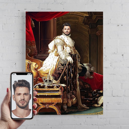 Portrete barbati - Portret personalizat - Rege