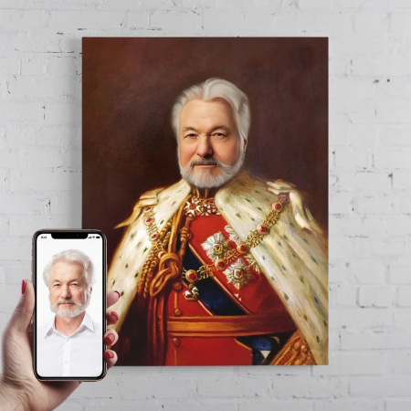 Portrete barbati - Portret personalizat - REGELE EDUARD VII