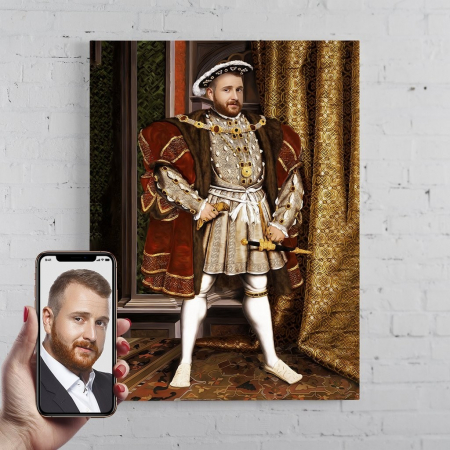 Portrete Legendare - Portret personalizat - Regele  Henric al VIII-lea