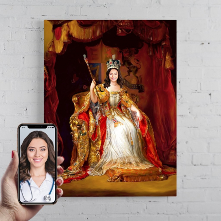 Portrete femei - Portret personalizat - Regina