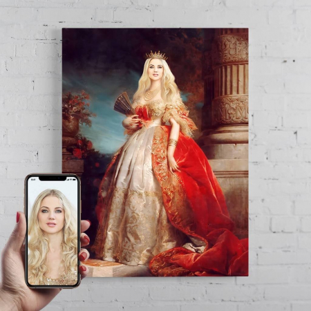 Portrete femei - Portret personalizat - REGINA MATHILDE BONAPARTE