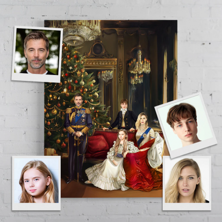Portrete cupluri si familie - Portret personalizat - The Christmas Palace