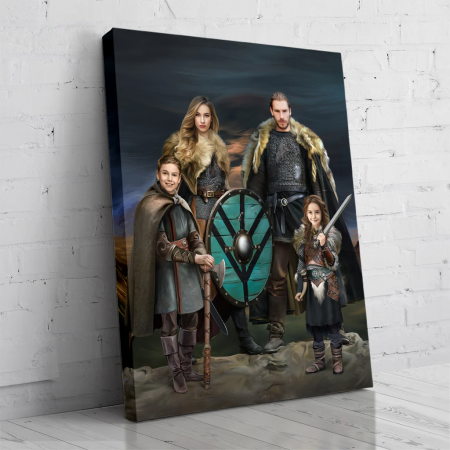 Portret personalizat - Familia de vikingi [1]