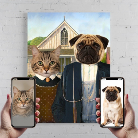 Portrete animale de companie - Portret personalizat - Tablou American
