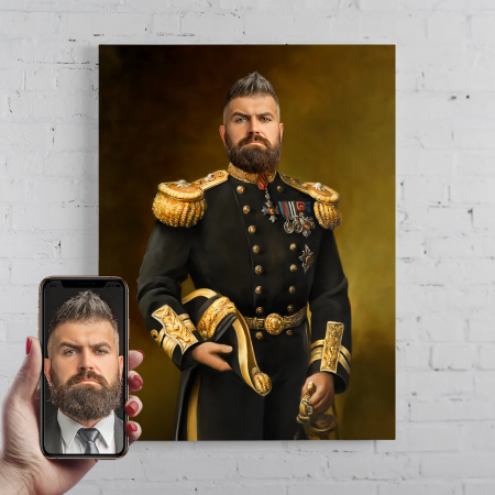 Portrete barbati - Portret personalizat - Amiralul