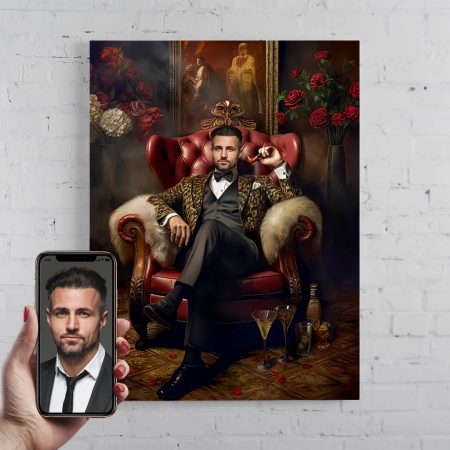 Portrete barbati - Portret personalizat - The Godfather / Nasul