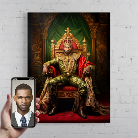 Portrete barbati - Portret personalizat - The Drip King