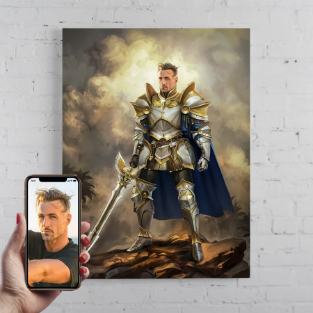 Portrete barbati - Portret personalizat - Paladinul