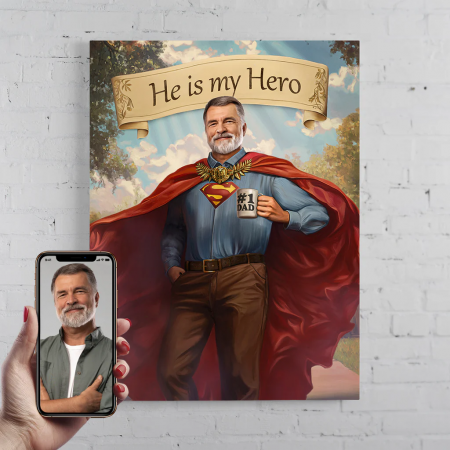 Portrete barbati - Portret personalizat - Tatal Epic