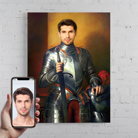 Portrete barbati - Portret personalizat - Cavalerul Nobil