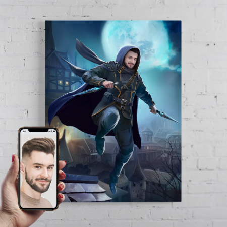 Portrete barbati - Portret personalizat - The Rogue