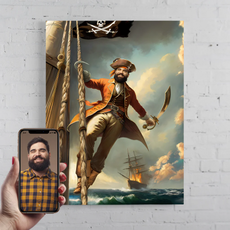 Portrete barbati - Portret personalizat - Piratul