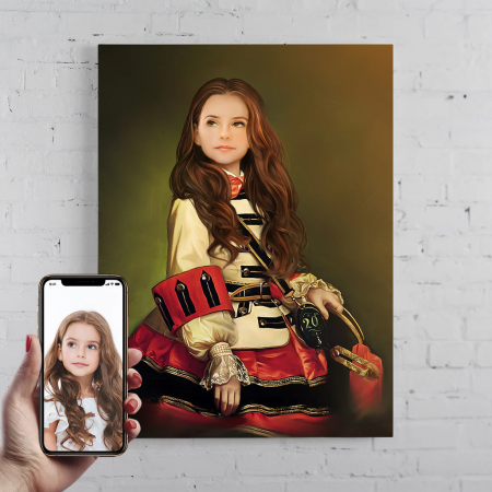 Portrete femei - Portret personalizat - Printesa Aventuroasa