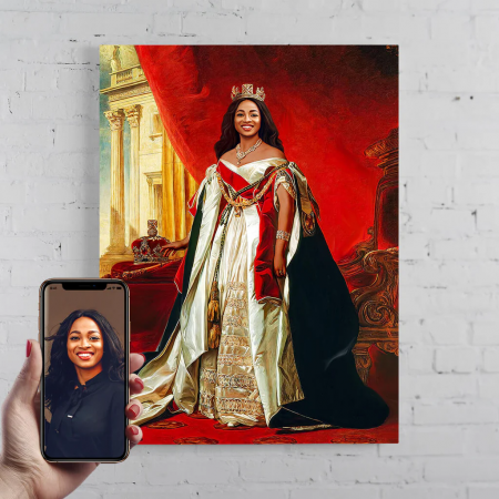 Portrete femei - Portret personalizat - Majestatea Sa