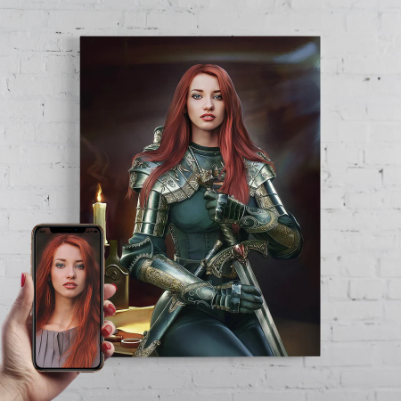 Portrete femei - Portret personalizat - The Knightess