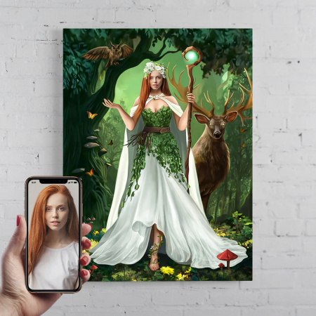 Portrete femei - Portret personalizat - The Forest Goddess