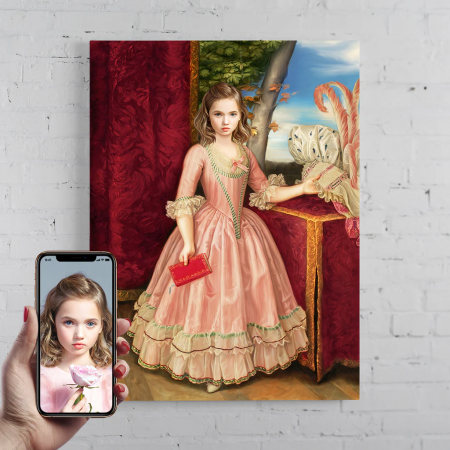 Portrete femei - Portret personalizat - The Pink Princess