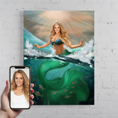 Portrete femei - Portret personalizat - Sirena