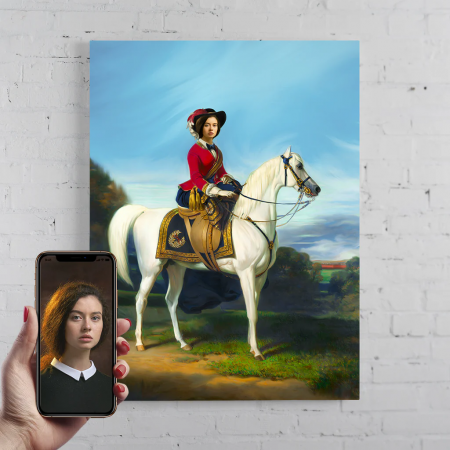 Portrete femei - Portret personalizat - The Royal Rider
