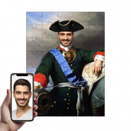 Portrete Legendare Puzzle - Puzzle cu Portret Personalizat - Cavaler cu tun