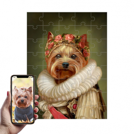 Portrete Legendare Puzzle - Puzzle cu Portret Personalizat - Doamna nobila