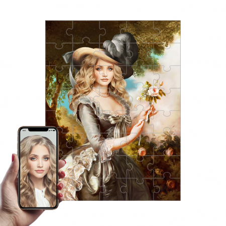 Portrete Legendare Puzzle - Puzzle cu Portret Personalizat - Domnita