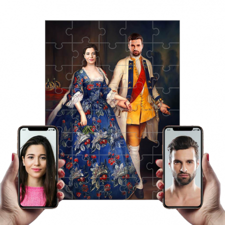 Portrete Legendare Puzzle - Puzzle cu Portret Personalizat- Duce si Ducesa