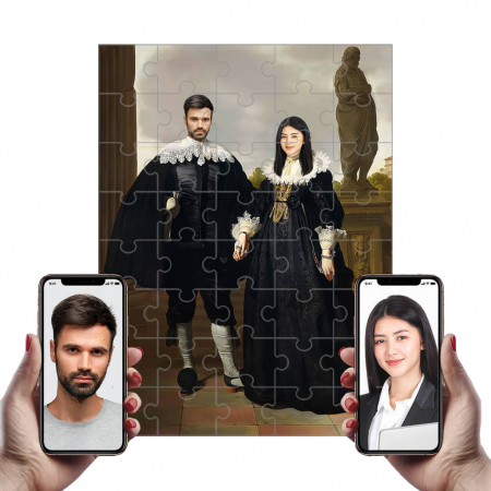 Portrete Legendare Puzzle - Puzzle cu Portret Personalizat - Duce si Ducesa