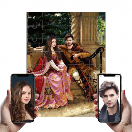 Portrete Legendare Puzzle - Puzzle cu Portret Personalizat - PERECHE REGALA - 2 persoane