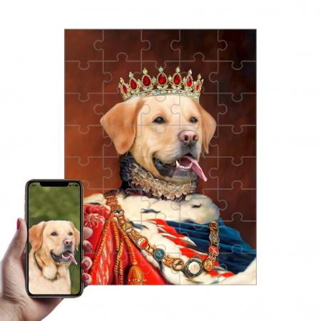 Portrete Legendare Puzzle - Puzzle cu Portret Personalizat - Rege