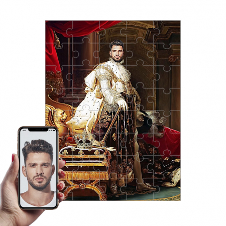 Portrete Legendare Puzzle - Puzzle cu Portret Personalizat - Rege