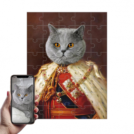 Portrete Legendare Puzzle - Puzzle cu Portret Personalizat - REGELE EDUARD VII