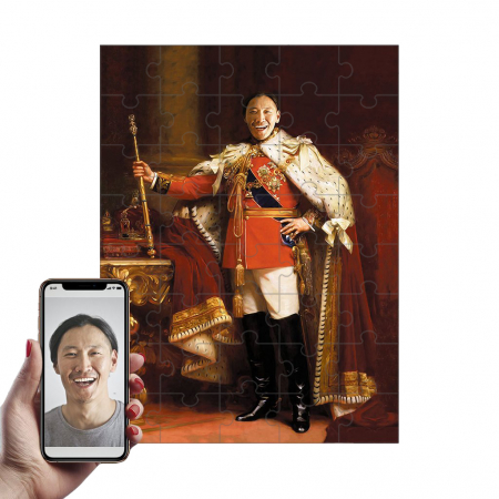 Portrete Legendare Puzzle - Puzzle cu Portret Personalizat - REGELE EDUARD VII